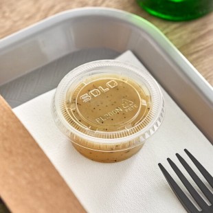 Solo PL200N Medium Clear Plastic Souffle / Cup Lid - 125/Pack Solo PL200N Medium Clear Plastic Souffle / Cup Lid - 125/Pack