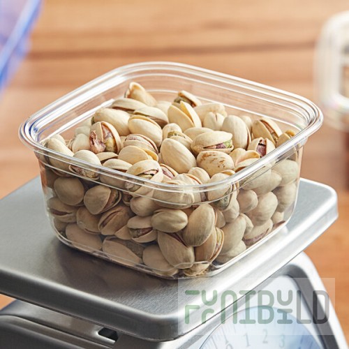 Fabri-Kal SQ12 TruWare 12 oz. Square Recycled PET Deli Container - 600/Case