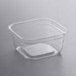 Fabri-Kal SQ12 TruWare 12 oz. Square Recycled PET Deli Container - 600/Case