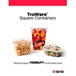 Fabri-Kal SQ12 TruWare 12 oz. Square Recycled PET Deli Container - 600/Case
