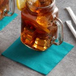 Choice Teal 2-Ply Beverage / Cocktail Napkin - 250/Pack