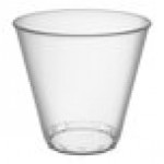 Fineline 405-CL Savvi Serve 5 oz. Squat Clear Hard Plastic Tumbler - 500/Case