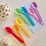 Choice Assorted Colors Heavy Weight Polypropylene Plastic Frozen Yogurt Spoon - 1,000/Case