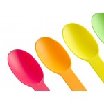 Choice Assorted Colors Heavy Weight Polypropylene Plastic Frozen Yogurt Spoon - 1,000/Case