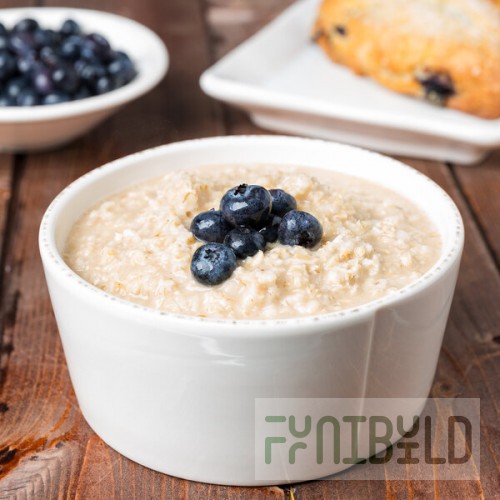 Libbey Farmhouse 15 oz. Round Cream Porcelain Oatmeal Bowl - Sample