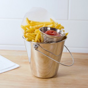American Metalcraft SSP43 Mini Stainless Steel Pail - 5