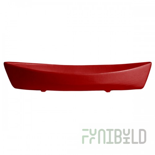G.E.T. Enterprises BT031-MOD-FR Bugambilia 6.9 Qt. Smooth MOD Finish Fire Red Resin-Coated Aluminum Deep Boat