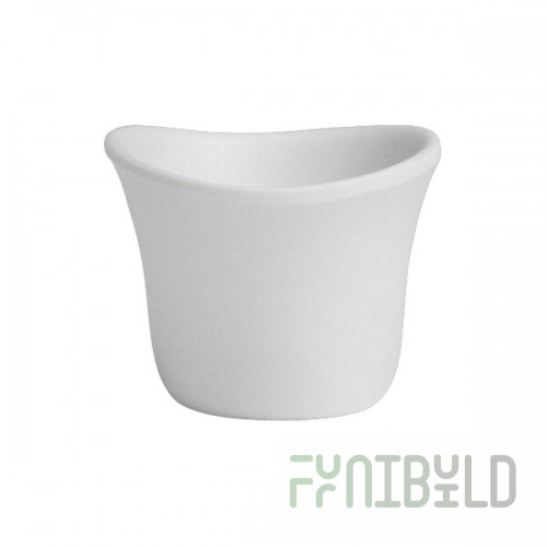 Delfin Marisol from Steelite International 3 oz. White Melamine Sauce Dish - 24/Case
