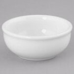 Tuxton BPB-050E 5 oz. Porcelain White China Sauce / Salsa Dish - 36/Case Tuxton BPB-050E 5 oz. Porcelain White China Sauce / Salsa Dish - 36/Case