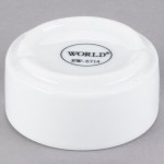 Libbey BW-6714 Chef's Selection II 2.5 oz. Ultra Bright White Porcelain Monorail Bowl - 36/Case