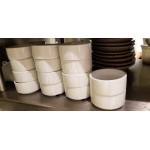 Libbey BW-6714 Chef's Selection II 2.5 oz. Ultra Bright White Porcelain Monorail Bowl - 36/Case