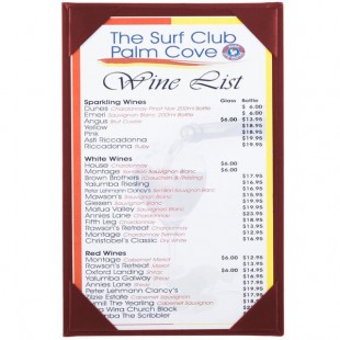 Menu Solutions K111A BURG The Kearny Series 5 1/2 Menu Solutions K111A BURG The Kearny Series 5 1/2