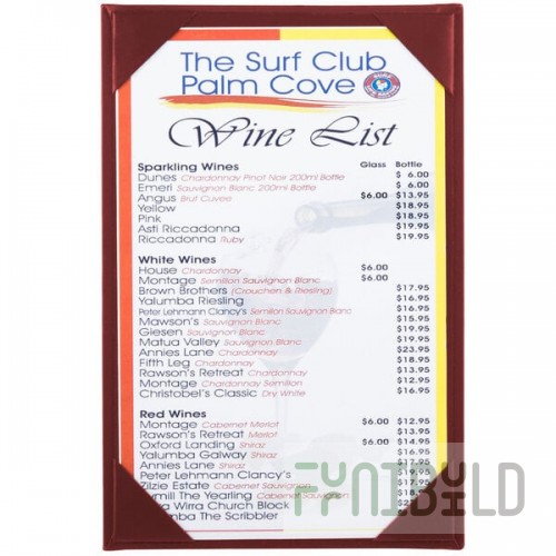 Menu Solutions K111A BURG The Kearny Series 5 1/2