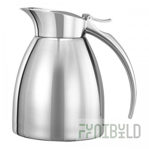 Service Ideas Smart Choice 10 oz. Polished Stainless Steel Insulated Coffee Carafe / Server SVSC03PS