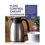 Service Ideas Flow Control 40.5 oz. Stainless Steel Insulated Coffee Carafe / Server FCC12SS Service Ideas Flow Control 40.5 oz. Stainless Steel Insulated Coffee Carafe / Server FCC12SS