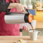 Curtis TLXP1901S000D 64 oz. Stainless Steel Decaf Coffee Server with Liner and Brew Thru Lid
