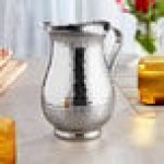 TableCraft RP68 Remington 64 oz. Stainless Steel Beverage Pitcher with Ice Guard