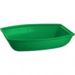 TableCraft CW3190N 10.5 Qt. Natural Cast Aluminum Oblong Salad Bowl