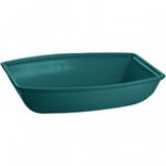 TableCraft CW3190N 10.5 Qt. Natural Cast Aluminum Oblong Salad Bowl