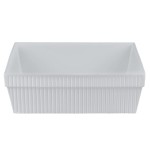 TableCraft CW1494GY 24 Qt. Gray Cast Aluminum Square Bowl