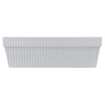 TableCraft CW1494GY 24 Qt. Gray Cast Aluminum Square Bowl