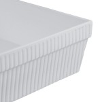 TableCraft CW1494GY 24 Qt. Gray Cast Aluminum Square Bowl