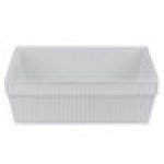 TableCraft CW1494GY 24 Qt. Gray Cast Aluminum Square Bowl