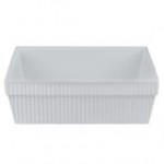 TableCraft CW1494GY 24 Qt. Gray Cast Aluminum Square Bowl