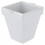 TableCraft CW1494GY 24 Qt. Gray Cast Aluminum Square Bowl