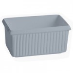 TableCraft CW1494GY 24 Qt. Gray Cast Aluminum Square Bowl