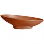 G.E.T. Enterprises BO204-MOD-MC Bugambilia 1.4 Qt. Smooth MOD Finish Mocha Resin-Coated Aluminum Deep Large Oval Sphere G.E.T. Enterprises BO204-MOD-MC Bugambilia 1.4 Qt. Smooth MOD Finish Mocha Resin-Coated Aluminum Deep Large Oval Sphere