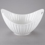 10 Strawberry Street WTR-13WVBOATBWL Whittier 80 oz. White Porcelain Boat Bowl with Wave Texture - 4/Case 10 Strawberry Street WTR-13WVBOATBWL Whittier 80 oz. White Porcelain Boat Bowl with Wave Texture - 4/Case
