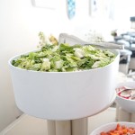 Cal-Mil Hudson 12 Qt. White Oval Raised Rim Melamine Bowl