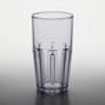 GET 9922-1-CL Bahama 22 oz. Clear Customizable SAN Plastic Tumbler - 12/Pack