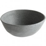 Elite Global Solutions Tenaya 44 oz. Black Round Melamine Bowl - 6/Case