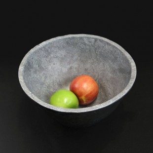 Elite Global Solutions M10578R-CO Basalt 4.2 Qt. Round Coal Melamine Serving Bowl