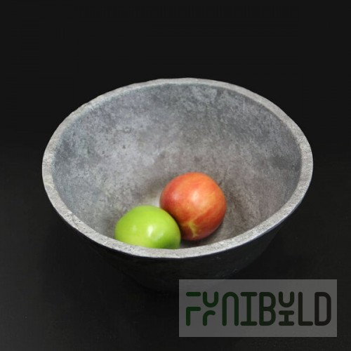 Elite Global Solutions M10578R-CO Basalt 4.2 Qt. Round Coal Melamine Serving Bowl