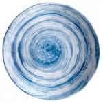 Elite Global Solutions D863OV Van Gogh Navy 28 oz. Oval Melamine Bowl - 6/Case