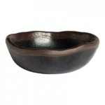 Delfin Greystone from Steelite International 25 oz. Medium Oval Black Melamine Bowl - 36/Case Delfin Greystone from Steelite International 25 oz. Medium Oval Black Melamine Bowl - 36/Case