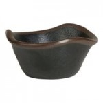 Delfin Greystone from Steelite International 25 oz. Medium Oval Black Melamine Bowl - 36/Case Delfin Greystone from Steelite International 25 oz. Medium Oval Black Melamine Bowl - 36/Case