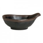 Delfin Greystone from Steelite International 25 oz. Medium Oval Black Melamine Bowl - 36/Case Delfin Greystone from Steelite International 25 oz. Medium Oval Black Melamine Bowl - 36/Case
