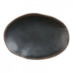 Delfin Greystone from Steelite International 25 oz. Medium Oval Black Melamine Bowl - 36/Case Delfin Greystone from Steelite International 25 oz. Medium Oval Black Melamine Bowl - 36/Case