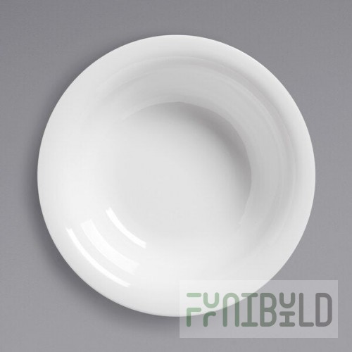 American Metalcraft DBN24WH Jane Collection 24 oz. White Round Narrow Rim Melamine Bowl