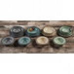Elite Global Solutions DB6M Mojave Vintage California 10 oz. Hemlock Round Crackle Bowl - 6/Case