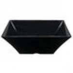 TableCraft BKMB166 Frostone 13.25 Qt. Black Square Melamine Bowl TableCraft BKMB166 Frostone 13.25 Qt. Black Square Melamine Bowl