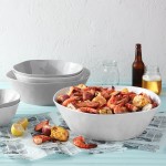 American Metalcraft CBL325CL Crave 10 Qt. Cloud Melamine Serving Bowl American Metalcraft CBL325CL Crave 10 Qt. Cloud Melamine Serving Bowl