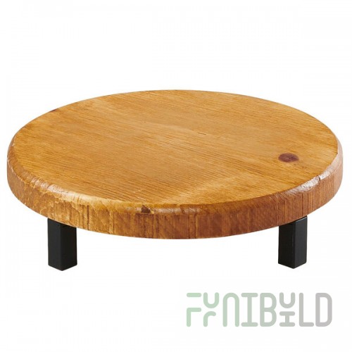 Cal-Mil 22050-3-99 Madera Rustic Pine Round Wood Riser - 12