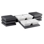 Vollrath Cubic 4 Melamine 1.5 Qt. Bowl Small Wood Display Set Vollrath Cubic 4 Melamine 1.5 Qt. Bowl Small Wood Display Set