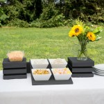 Vollrath Cubic 4 Melamine 1.5 Qt. Bowl Small Wood Display Set Vollrath Cubic 4 Melamine 1.5 Qt. Bowl Small Wood Display Set