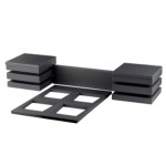 Vollrath Cubic 4 Melamine 1.5 Qt. Bowl Small Wood Display Set Vollrath Cubic 4 Melamine 1.5 Qt. Bowl Small Wood Display Set